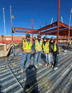 Katherine and the Other Nunn Team at Canon City High School Concrete Pour